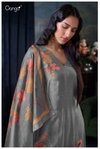 Lzabela 3037 By Ganga Printed Embroidery Dress Material Exporters In India
